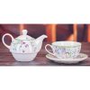 Emma James  Purple Flower Tea For One