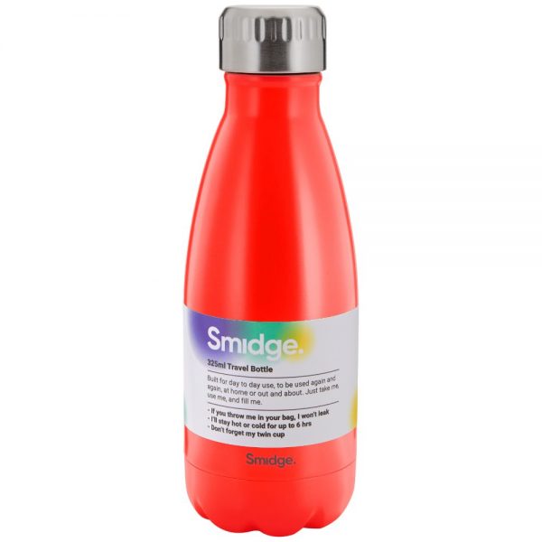 Smidge Insulated Bottle Coral 325ML