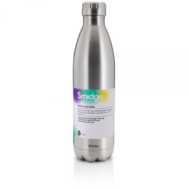Smidge Insulated Bottle Steel 750ML