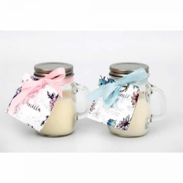 8cm Secret Garden Mason Jar Candle