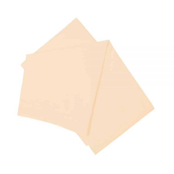 Brushed Cream Double Flat Sheet