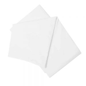 Brushed White Double Flat Sheet