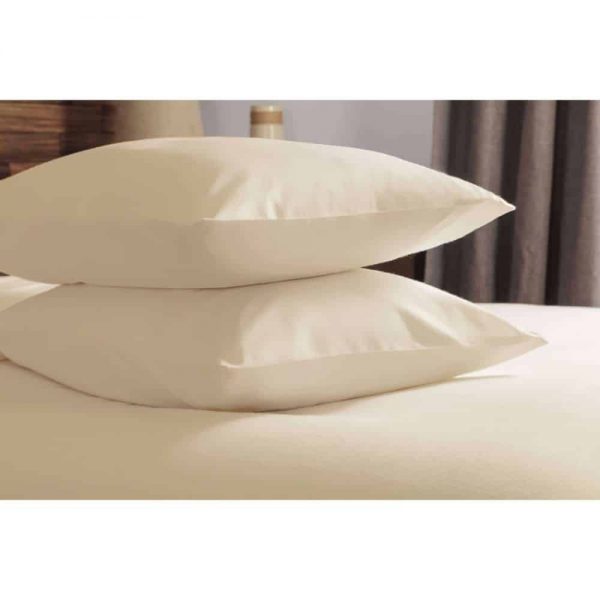 Brushed Cream Pair Pillowcases