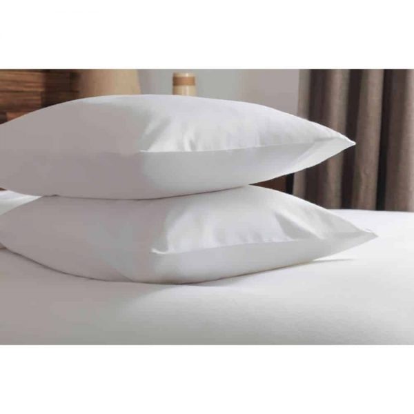 Brushed White Pair Pillowcases