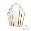 Odessa Fantail Mirror Gold Leaf 78x72cm