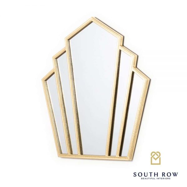 Odessa Fantail Mirror Gold Leaf 78x72cm