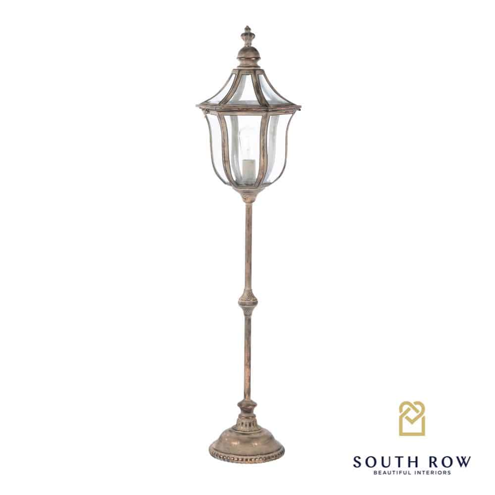 Harriet Floor Lantern Lamp Antique Copper 137cm