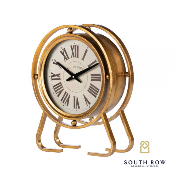 Amelia Vintage Table Clock Gold 45cm