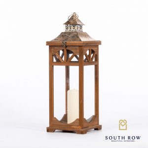 Set of 2 Paloma Lanterns Brown and Bronze