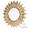 Azure Leaf Wall Mirror Gold 81cm