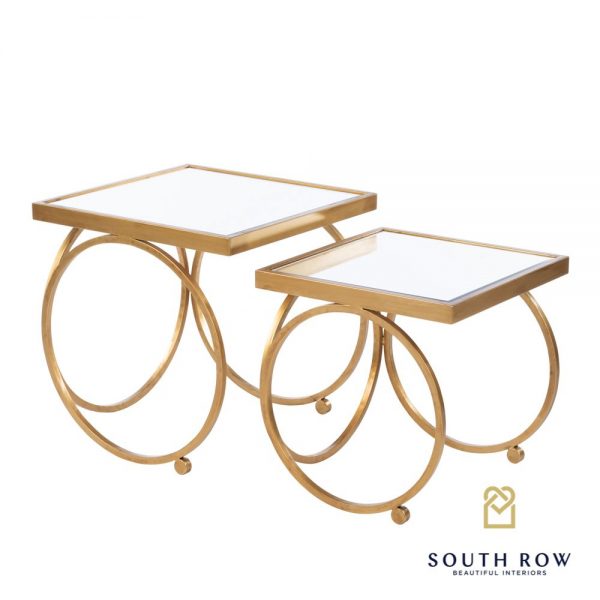 Winston Set of 2 Gold Nesting Tables