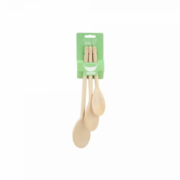 Beech Spoon Set 8inch 10inch and 12inch