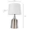 Mercury Table Lamp Satin 61cm