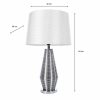 Macy Ridges Table Lamp Smoked Grey 64cm