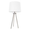 Ellie Tripod Table Lamp Satin Silver 74cm