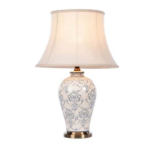 Selena Ceramic Lamp Brushed Bronze Height 57cm