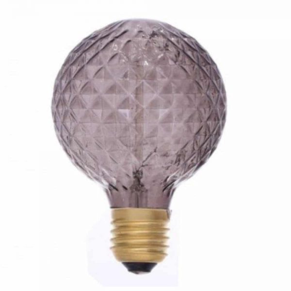 Bevel Cut Smoked Light Bulb 40w E27