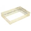 Gold Colour Lattice Mirrored Tray 21x33cm