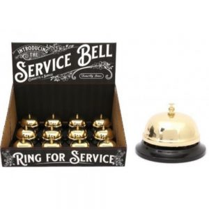 Gold Colour Service Bell 8x5cm