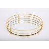 Gold Round Mirrored Tray Dia 30cm