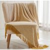 Ascot Ochre 100% Cotton Throw 130x170cm