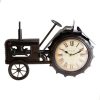 Black Vintage Tractor Clock Height 28cm Width 42cm