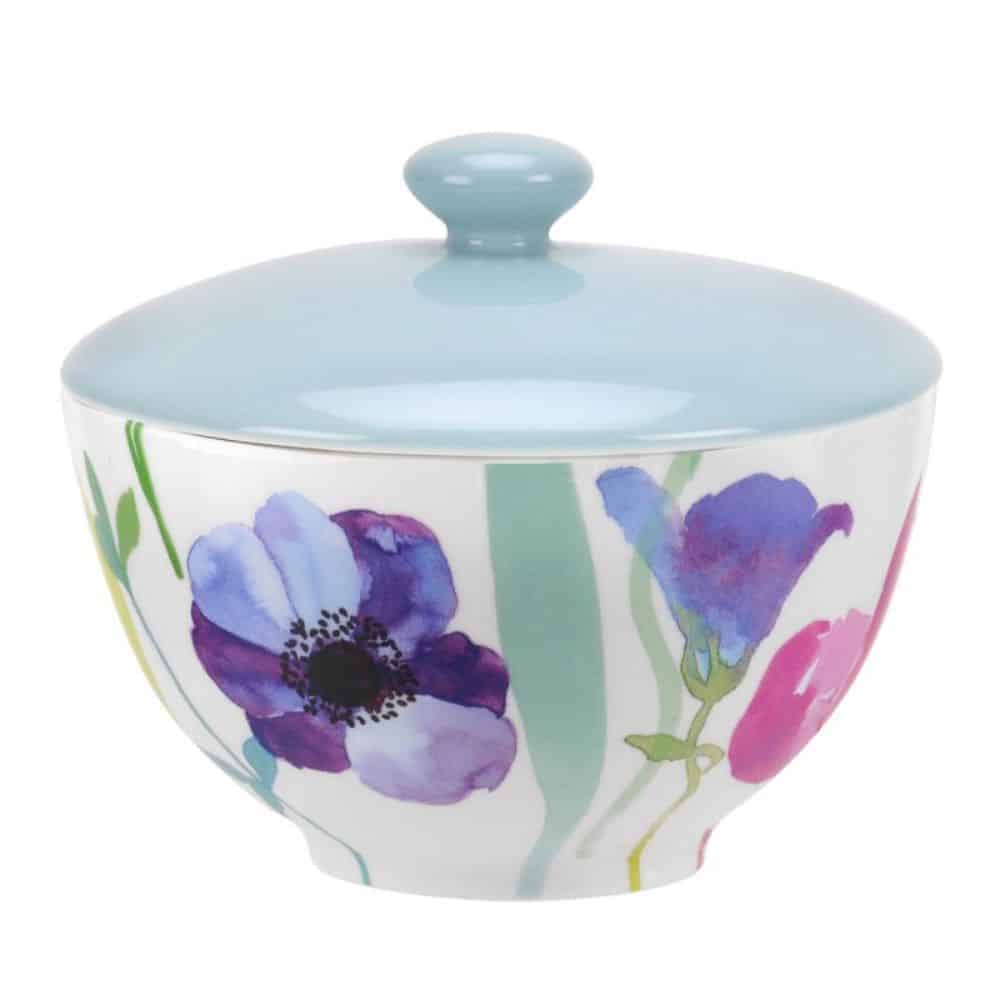 Portmeirion Water Garden Covered Sugar Bowl 0.30L