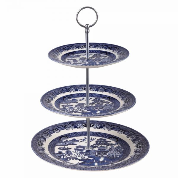 Blue Willow Cake Stand