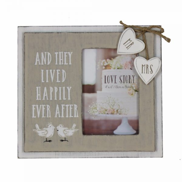 Love Story Photo Frame - Happily Ever After 4x6