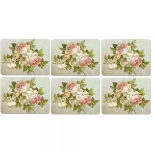 Pimpernel Antique Rose Six Placemats & Coasters
