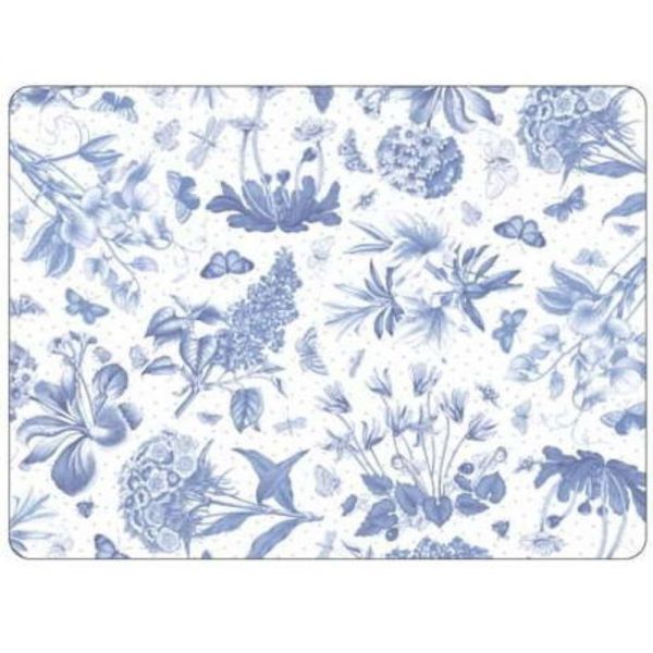 Pimpernel Botanic Blue Six Placemats & Coasters