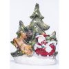 Santa on Sleigh and Tree with LED Lights H42cm