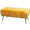 Mustard Velvet Bench