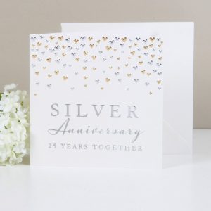 Amore Deluxe Card Silver Anniversary