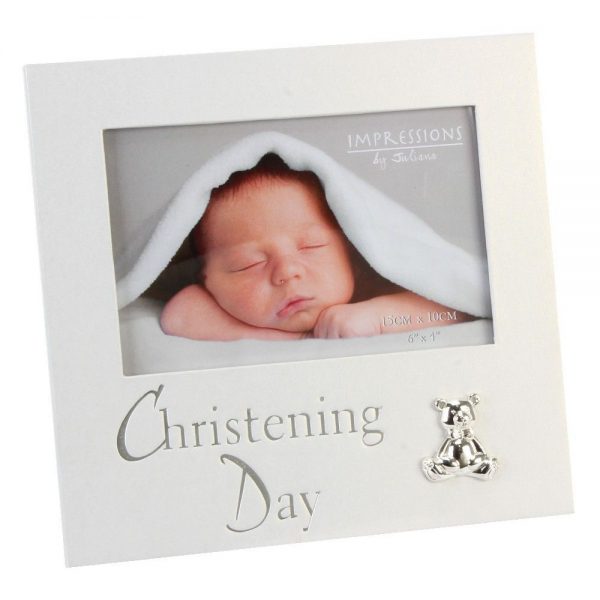 Christening Pearlised Photo Frame 6×4