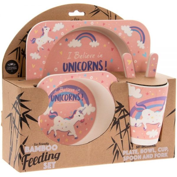 BAMBOO ECO EATING SET UNICORN