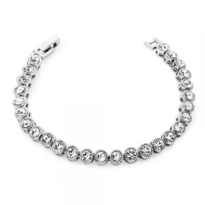 Round Tennis Bracelet - Silver