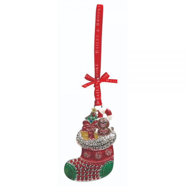 B and B Sparkle Stocking Decoration