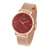 Tipperary Crystal Rose Gold Pink Glitter Watch