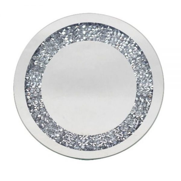 Multi Crystal Candle Plate 10cm