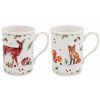 Winter Forest Set of 2 Mugs
