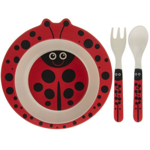 Bamboo Ladybird Eating Set