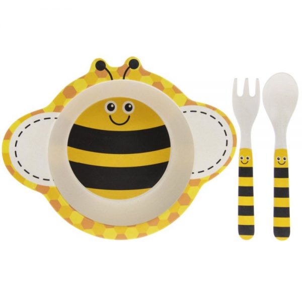 Bamboo Bee Eating Set