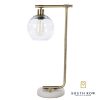 Marble & Gold Globe Table Lamp