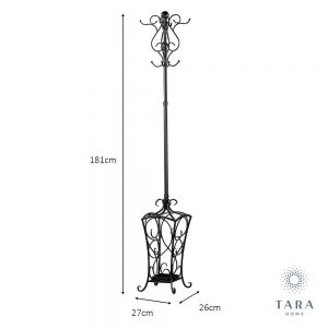 Rio Hat & Coat Stand Black