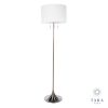 Zara Satin Silver Floor Lamp