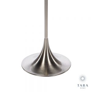 Zara Satin Silver Floor Lamp