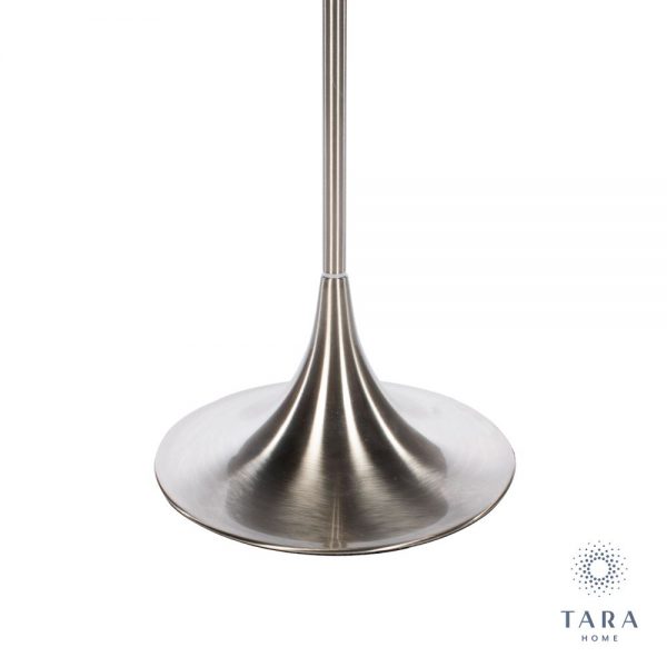 Zara Satin Silver Floor Lamp