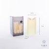 Flicker Led Candle With 5 Hour Timer Ivory