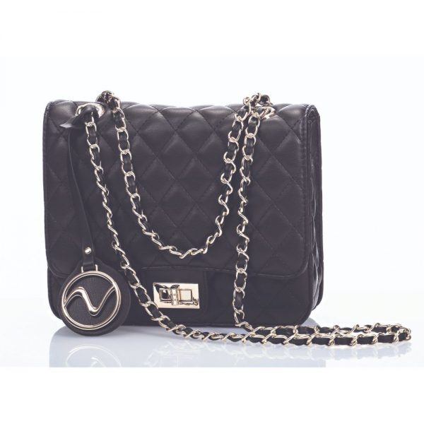 Giorgia Quilted Black Shoulder Bag